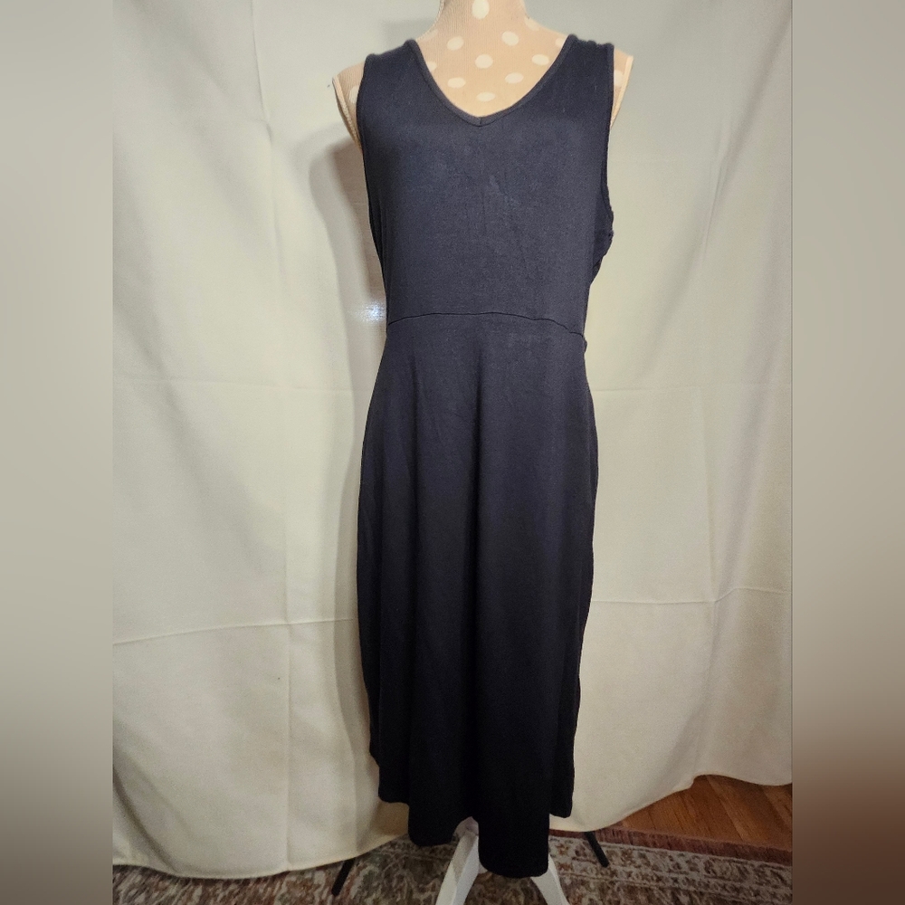 Unique little black dress with cutout back